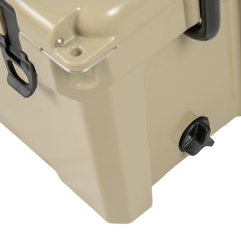 صندوق تبريد دوار محمول من مادة البولي إيثيلين منخفض الكثافة بسعة 25 لترًا للسيارة